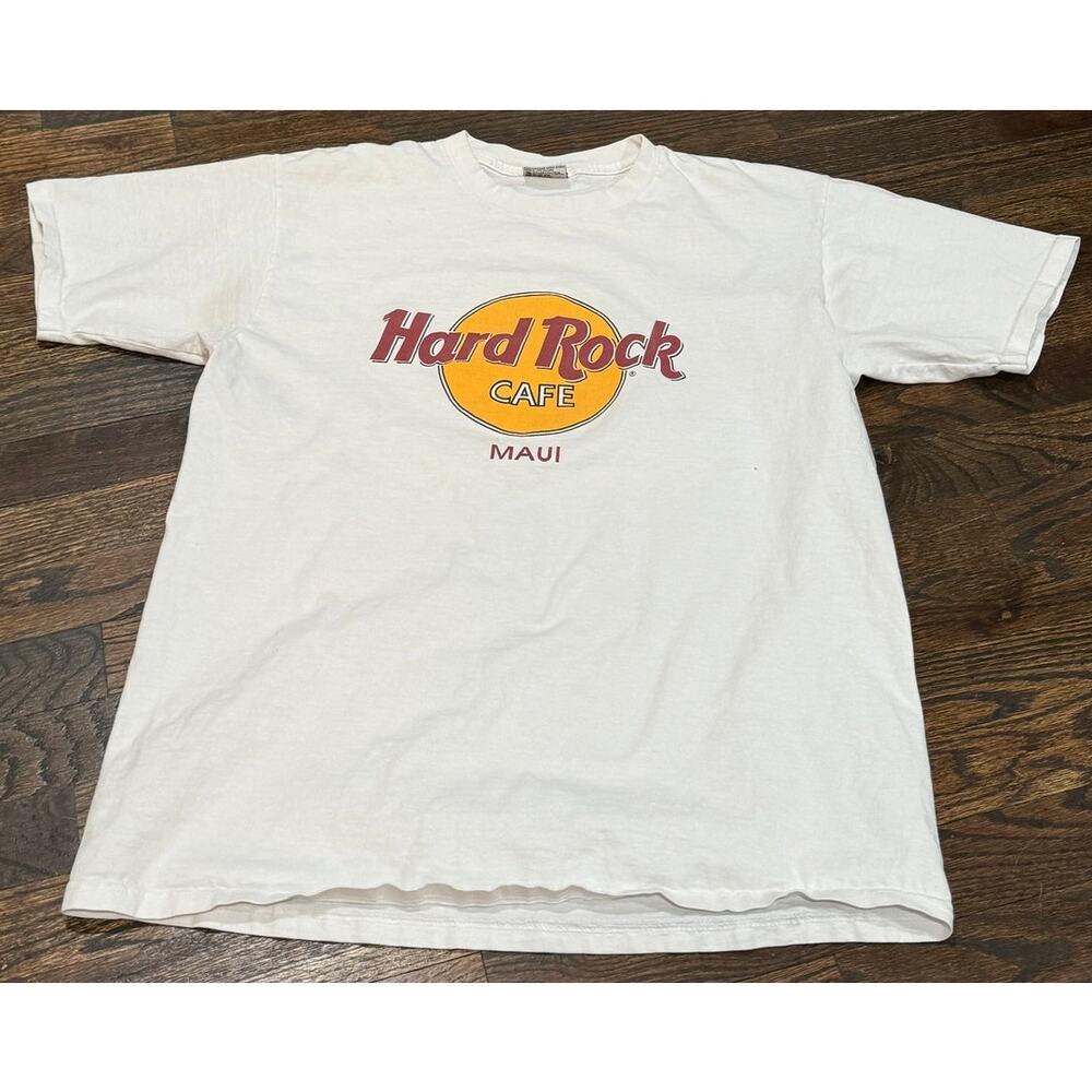 Vintage Hard Rock Cafe Maui Hawaii T-Shirt Size Large